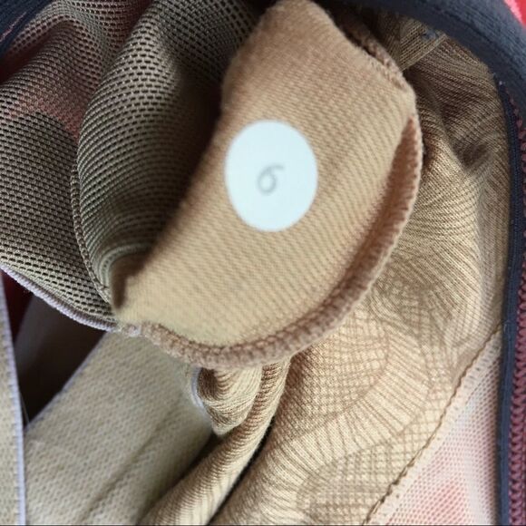 LULULEMON Sleeveless Power-Y Tank Top Coral Grey Trim 4 - Picture 4 of 4